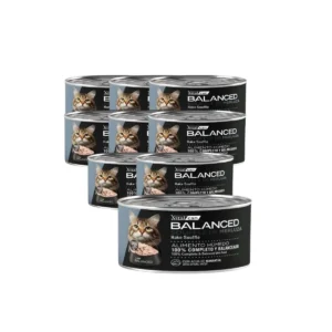 Vitalcan Balanced Soufflé Gato Senior Merluza Pack de 12 Latas x 85 gr c/u